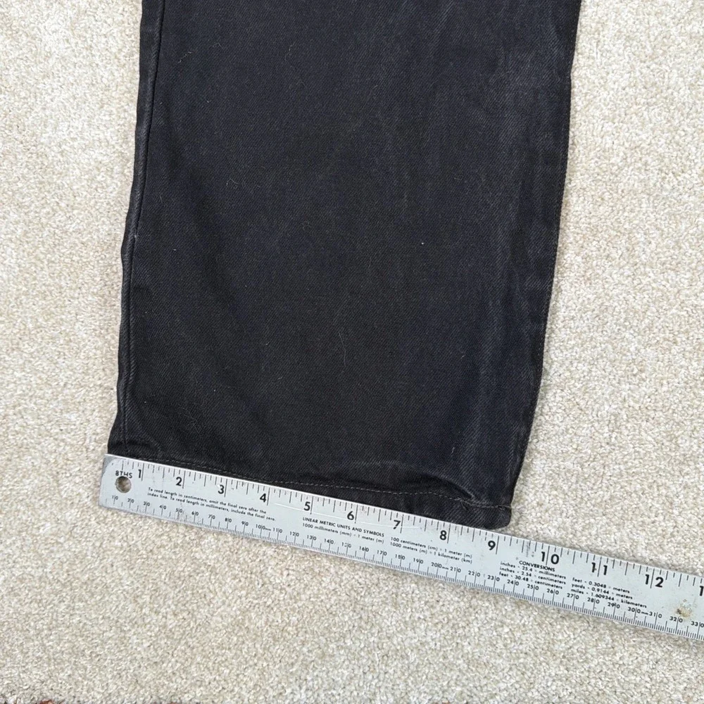 Levis 501 Button Fly Black Jeans Mens‎ 40 X 30 (FITS 37 X 29) Cotton Denim